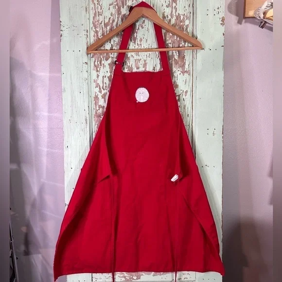 Adult unisex red Starbucks Holiday apron - Picture 2 of 5
